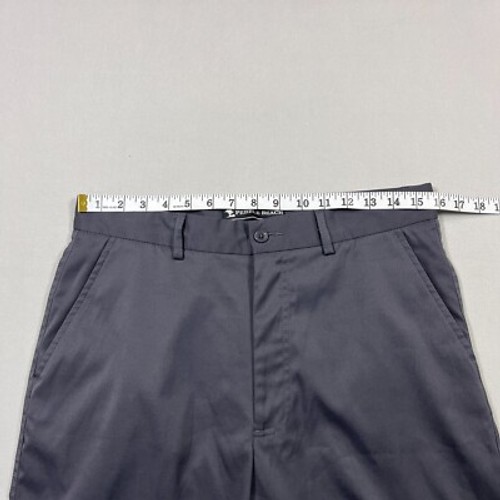 Pebble Beach Lightweight Stretch Casual Blue Chino Golf Shorts Mens W32" - Picture 6 of 8