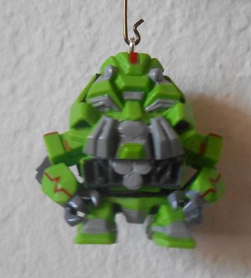CUSTOM Mini Ornament Made From Transformers Ratchet #3 GREEN Standing NEW