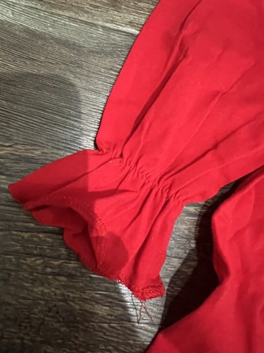 NWT Samgami Baby Girl Size 6 /7 (120) Red Long Sleeve Nightgown Sleepwear - Picture 2 of 7
