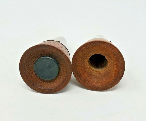 Salero y pimentero Mid Century madera/metal - Dinamarca - danés moderno - Imagen 5 de 7