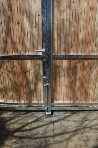 Einfahrtstor Hoftor Gartentor 3.00m x 2.00m für eine bauseitige Holzfüllung Tor - Bild 8 von 10