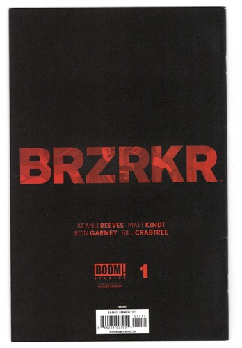 BRZRKR #1 (1:100) VARIANTE BERMEJO KEANU REEVES NETFLIX OPZIONALE 2021 QUASI NUOVO- - Foto 2 di 4