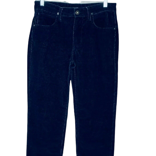 Pantalones de niño Hudson bolsillos delanteros planos azul marino pana talla 18 - Imagen 4 de 10