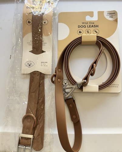 Wild One Orchid Dog Collar (XL) with Wild One Leash  (L) New -Neutral- Unisex