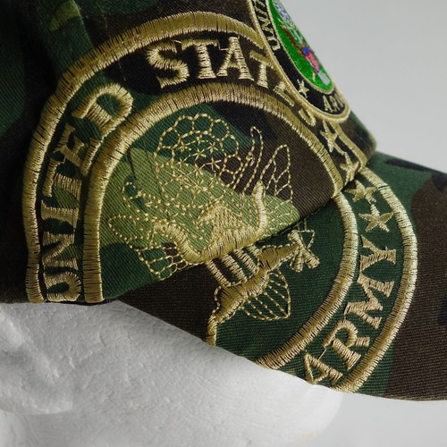 Gorra de béisbol de camuflaje con tirantes ajustables bordada del ejército de Estados Unidos - Imagen 8 de 11