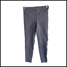 Tea Collection Knit Jeggings Pull On Pants Moto Style Gray Kids 12