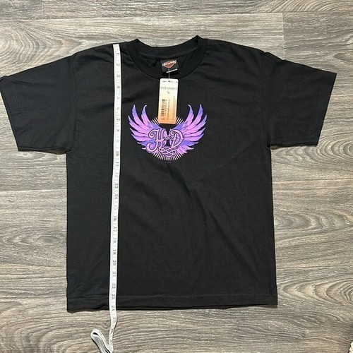 NWT Harley Davidson Motorcycles Youth Large Girls' Wings Short Sleeve Shirt - Picture 7 of 7