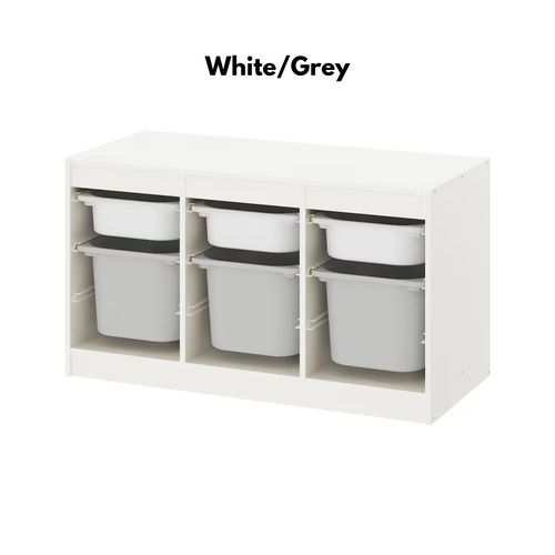 IKEA TROFAST Combinación de almacenamiento para niños con 6 cajas para juguetes y cosas - Imagen 6 de 8