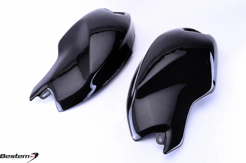 Carenado del panel de cubierta lateral del tanque Ducati Monster 696 796 1100 100 % fibra de carbono Foto 4 de 4