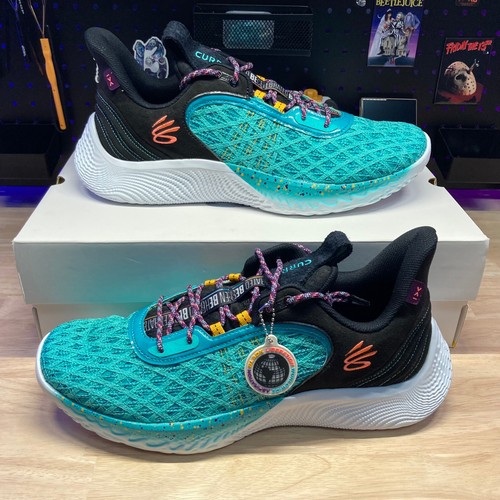 *Under Armour UA Curry Flow 9 Black History Month BHM grün schwarz weiß Gr. 15* - Bild 2 von 14