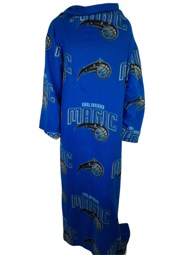 NBA Orlando Magic Comfy Throw Blanket With Sleeves Fleece Adult Size 67.5 X 48.5 - Picture 1 of 8