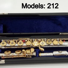 Flute 212 Hand Carved Keys Gold Plating Flutes B Leg Open Holes 17 Gold Keys