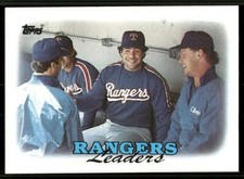 1988 Topps #201 Rangers Leaders