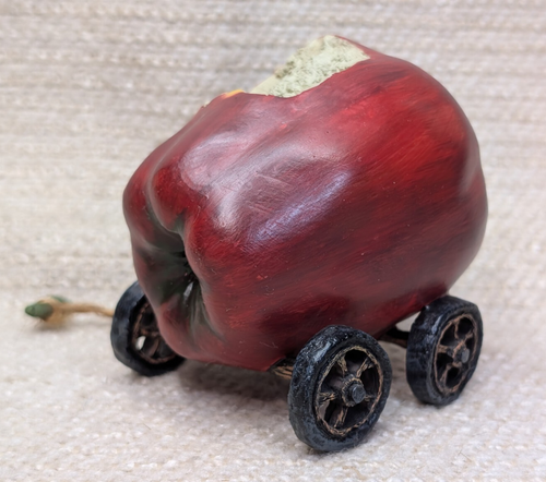 Nuevo de Lote 2001-2005 Lote de 3 Boyds Bear Pull Toys Uvas Cesta Cosecha Manzana 250533G - Imagen 3 de 15
