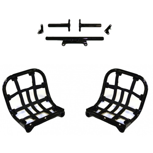 Lonestar Racing LSR Dc-pro Black Mx Nerf Bars & Heel Guards Honda Trx450r - Bild 2 von 3