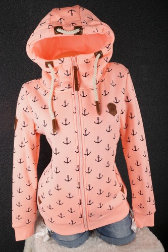 Damen Sweat Jacke Kapuze Hoodie Fleece gefüttert Übergangsjacke Anker M-3XL - Bild 24 von 46