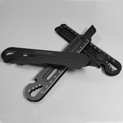 Neu 6 in 1 Stainless Steel Utility Kni art knife Kunstmesser Schwarzes Messer DE - Bild 3 von 10