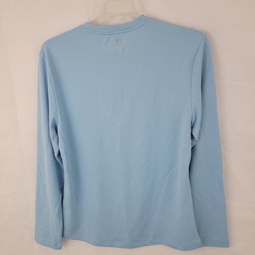 TWILLORY Herren Henley Shirt Gr. M Himmelblau Athleisure Preppy Performance Golf Arbeit - Bild 3 von 12