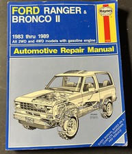Ford Ranger & Bronco II Haynes Automotive Repair Manual 1983 Thru 1989 2WD-4WD