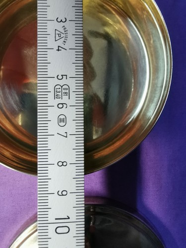 Lata de hostia Pyxis con cruz arriba + en tapa 8,5 cm de diámetro caja sagrada - Imagen 5 de 7