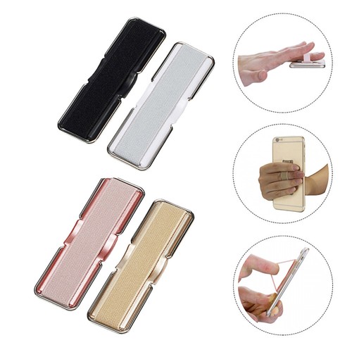 4pcs Phone Grip Holders Elastic Strap Non-slip for Cell Phones Random Colors