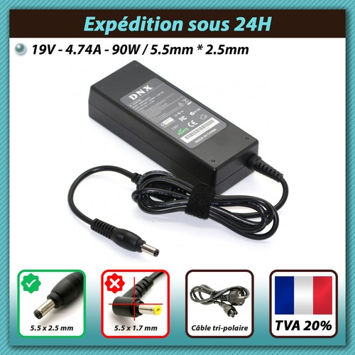 Chargeur Pour PC Portable ASUS X70SR - Alimentation Secteur Neuve - Marque Visiodirect