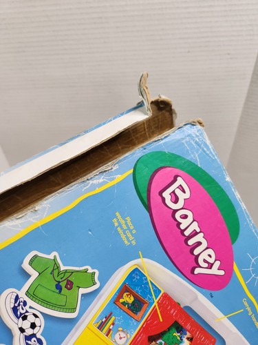 INCOMPLETE Vintage Playskool I Can Dress Barney Toy Game Outfit Educational - Picture 9 of 10