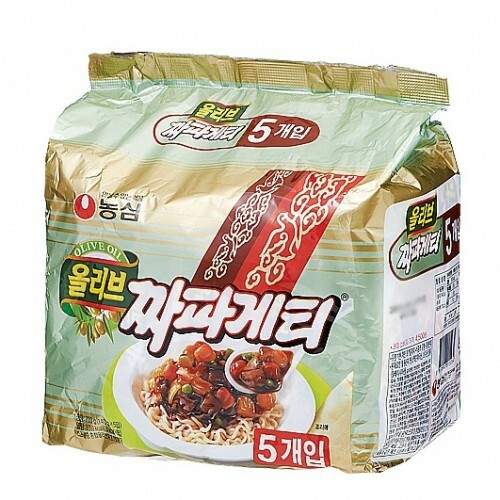 Paquete de 5 Paquete de Salsa de Frijol Negro Instantáneo Coreano NONGSHIM CHAPAGETTI - Imagen 2 de 7