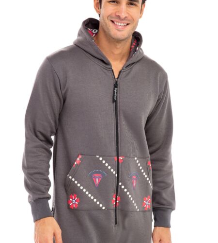 Herren Unisex Erwachsene Strampler 0 One Piece Nichtfuß Pyjama Spielanzug Overall - Bild 26 von 45