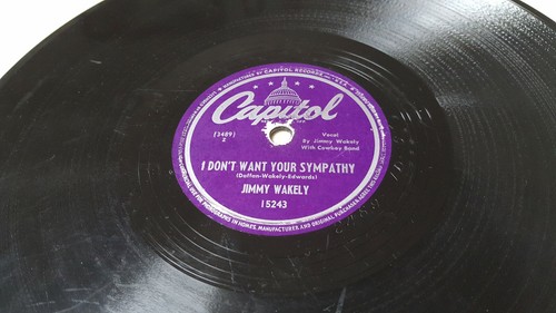 2 10" 78 RPM Capitol Record Jimmy Wakely You're The Sweetest Rose In Texas &more - Picture 8 of 8
