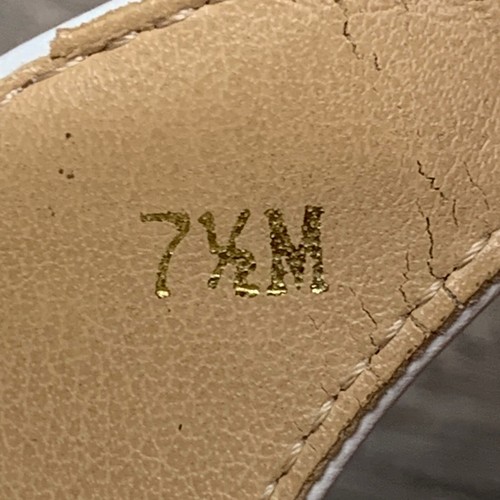 VANELi Slingback Flats White Patent Leather Cap Toe Buckle Strap Shoes Size 7.5M - Picture 6 of 13