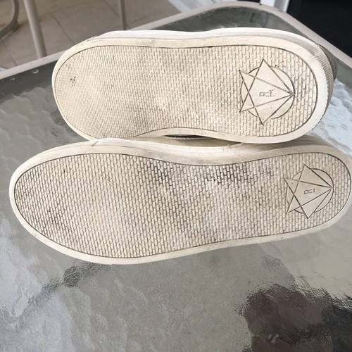 Rose Rankin Gold Glitter Silver Sneakers Size 7.5 Women's British Designer - 第 8/9 張圖片