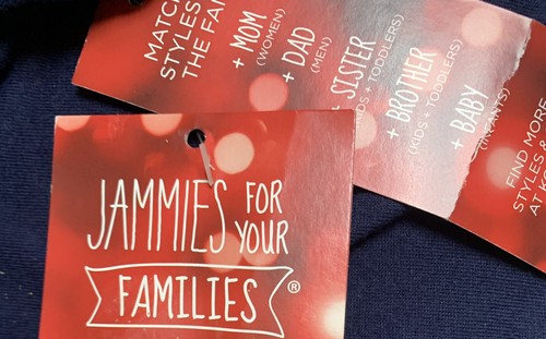 Jammies for Your Families Camicia Uomo 'Questa Famiglia Ama Natale' Blu L Nuova con etichette - Foto 8 di 8