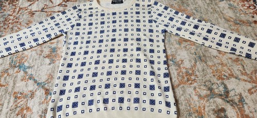 Suéter de punto vintage Givenchy deportivo para mujer geométrico años 80 años 70 mediano - Imagen 5 de 11