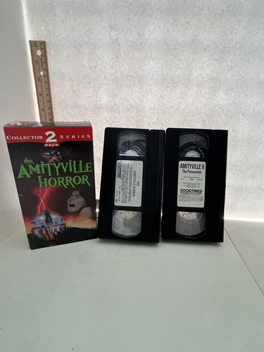 The Amityville Horror and Amityville II The Possession VHS Collector 2 Pack VTG - Picture 3 of 3