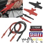 Sealey Automotive Test Lead and Crocodile Clip Set 6pc