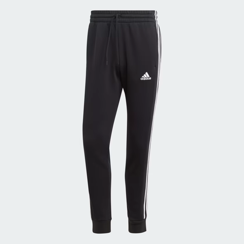 Pantalón de chándal Adidas para hombre talla 2XL Essentials cónico de 3 bandas negro/blanco IB4030 - Imagen 2 de 5