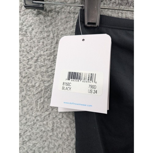 NWT Dolfin Reliance Solid Black Competition Jammers size 24 Boys Swimsuit - Picture 8 of 11