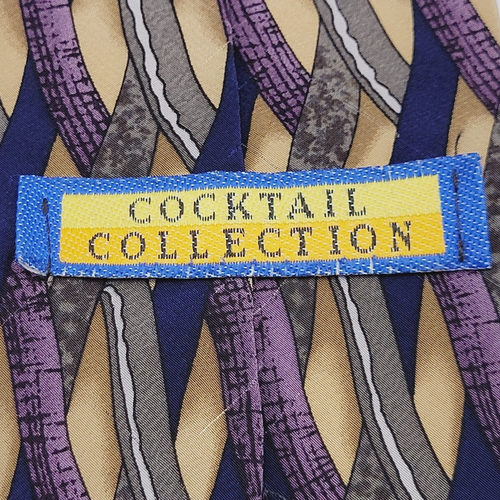 BRANDY Cocktail Collection Business Casual Silk Necktie Colorful Weave Pattern - Picture 7 of 17