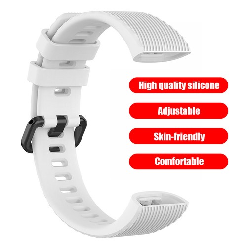 Silicone Watchband Bracelets Strap w/Buckle for Huawei Band 4 Pro TER-B29S - Picture 15 of 33
