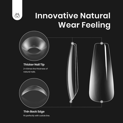 Beetles Nail Tips and Glue Gel Kit, 2 In 1 502 Count (Pack of 1) - Picture 6 of 7