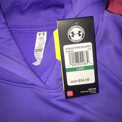 Women's Under Armour Storm Logo Hoodie - 1288356 - Purple - 100% Polyester - Picture 4 of 8