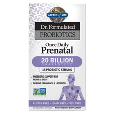 Garden of Life Dr. Formulated Probiotics Once Daily Prenatal 30 Caps Exp 09/25 