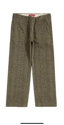 2024SS Supreme Snake Print Chino Pant 36