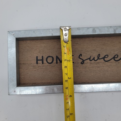 Home Sweet Home 12" X 4" Freestanding Table Sign Decor Metallic Gorgeous - Picture 9 of 10