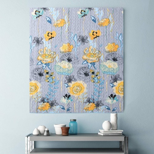 Watercolor Dream Throw Blanket Gray 50x60-Inch - Picture 2 of 6