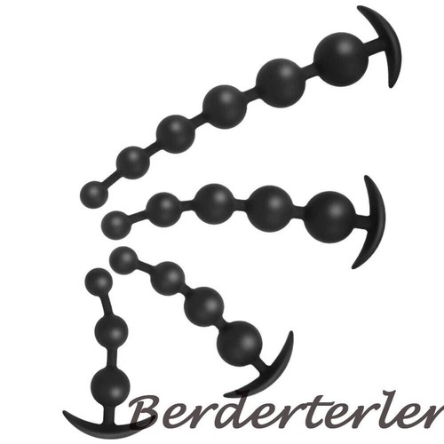 4 Sizes Pull Beads Dildo Silicone Anal Beads Anal Butt Plug Anal Dilator Sex Toy - Picture 24 of 29