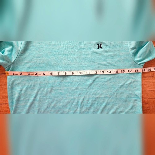Hurley neu mit Etikett Small aquablaues kurzärmliges Herren-T-Shirt mit Rundhalsausschnitt - Bild 3 von 6