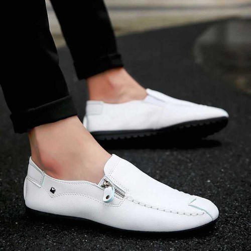 Mocassini da ragazzo senza lacci scarpe a punta mocassini casual primaverili traspiranti S - Foto 4 di 24