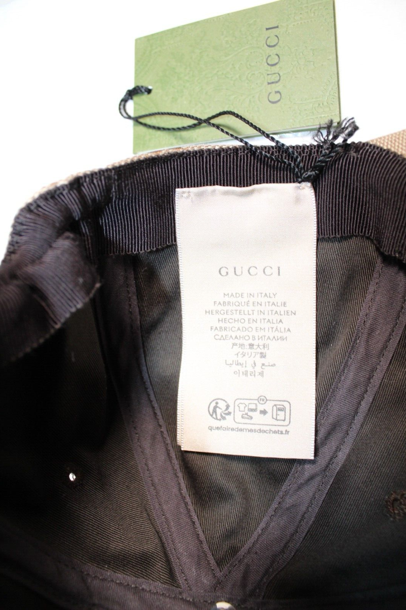 NWT GUCCI GG Monogram Supreme Soft Baseball Hat Cap 25 M 58  display picture 1
